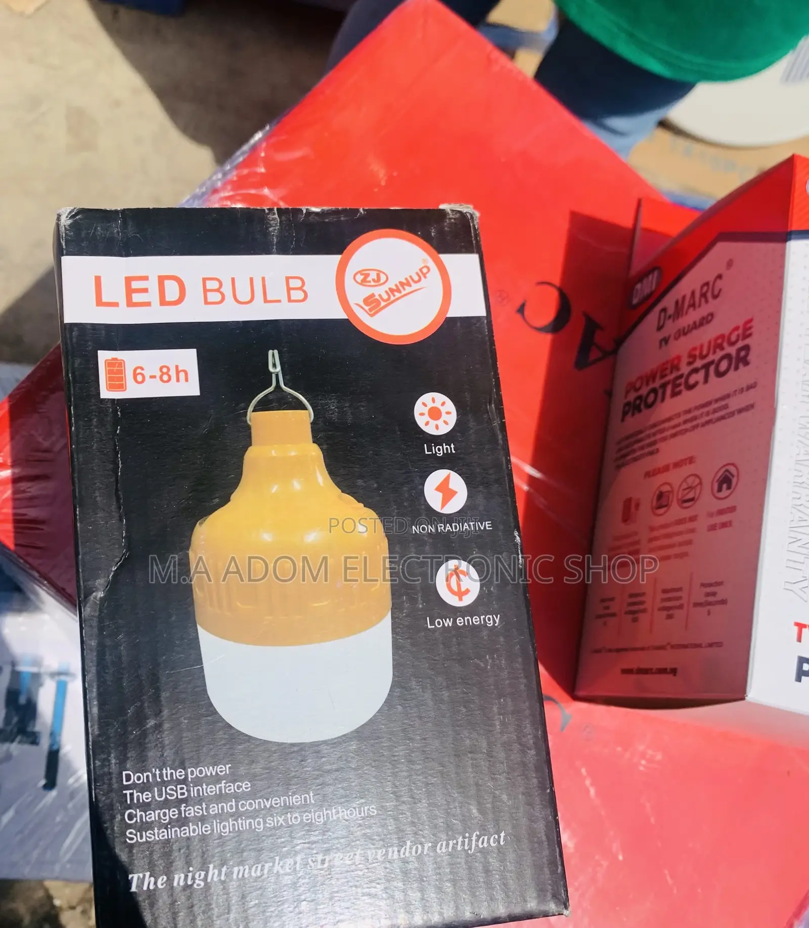 Authentic Zj Sunnup Rechargeable Led Bulb.
