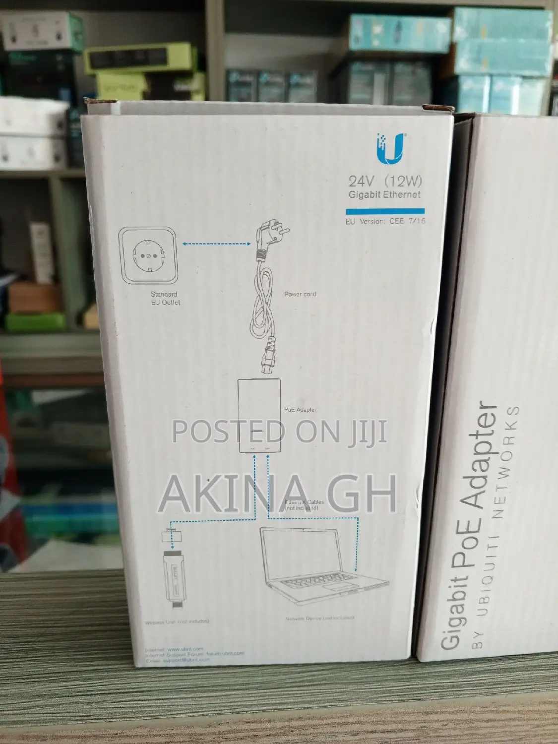Ubiquiti 24v (12w) Gigabit Poe Adapter
