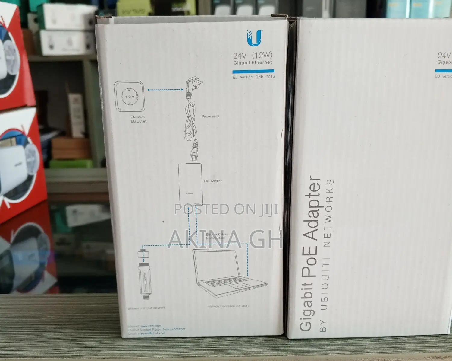 Ubiquiti 24v (12w) Gigabit Poe Adapter