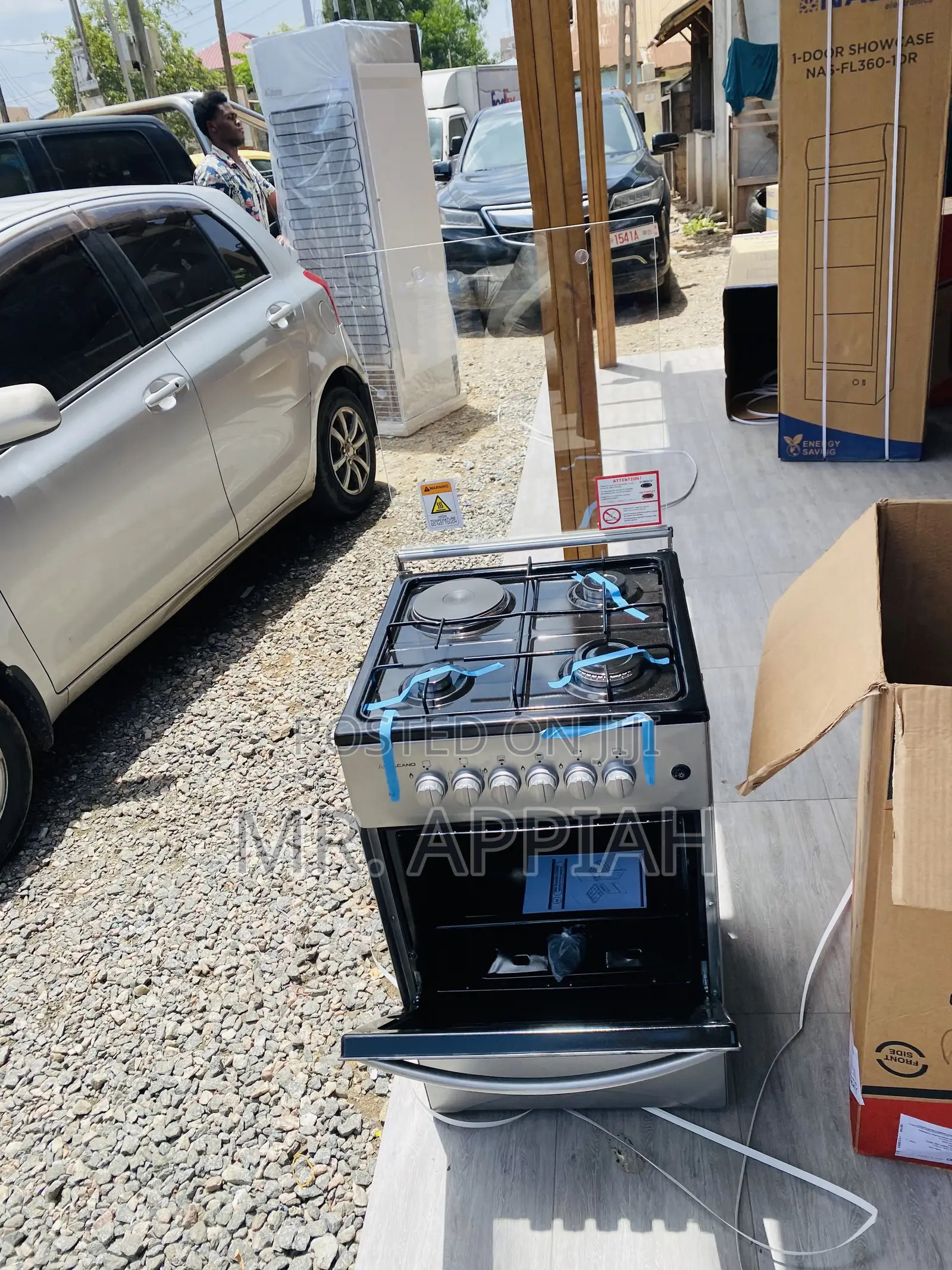 Purchase Affordable Volcano 3 Gas + 1 Electric Cooker(Gray)