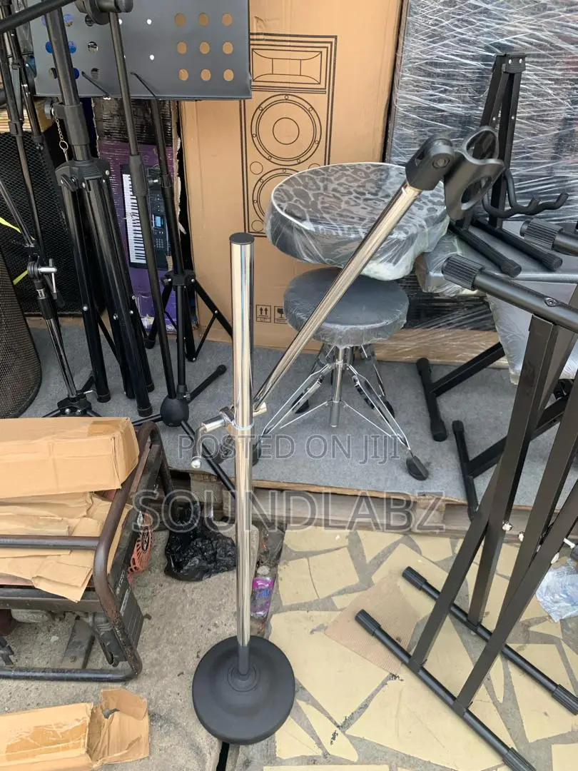 Metallic Microphone Stand