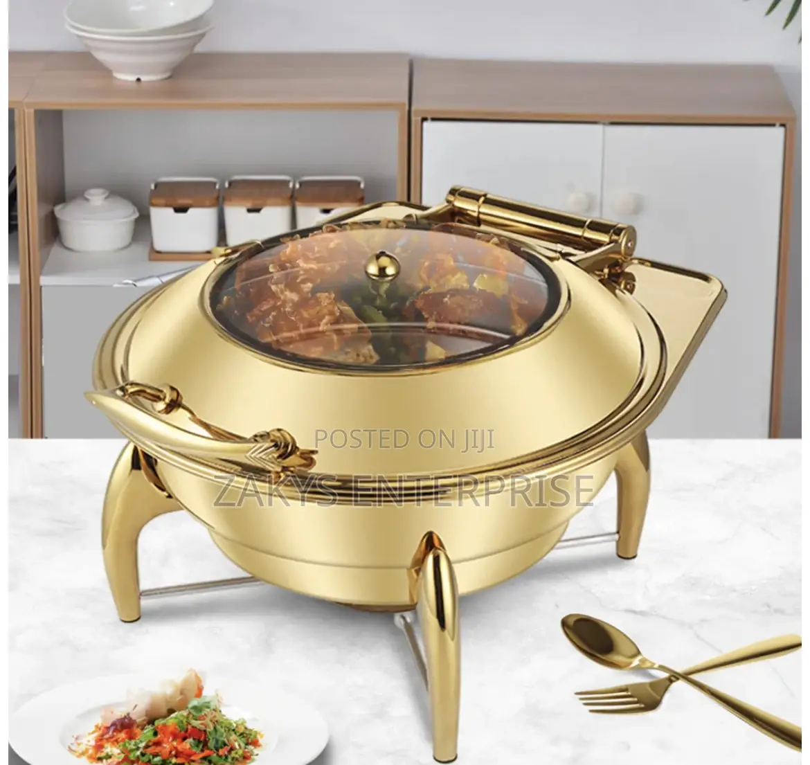 Luxury Golden Stainless Chaffing Dish