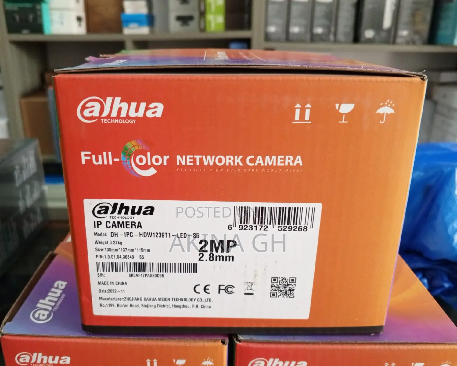 Dahua 2mp Ip Full Color Camera Dh-Ipc-Hdw1239t1-Led-S5
