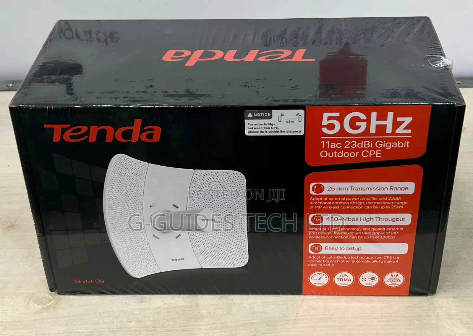 TENDA 5ghz 11ac 23dbi Gigabit Outdoor CPE