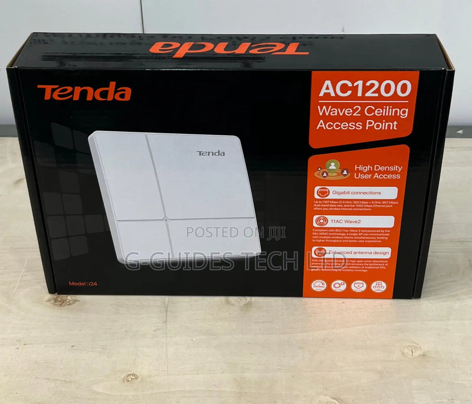 Tenda AC1200 Wave2 Ceiling Gigabit Access Point (I24)