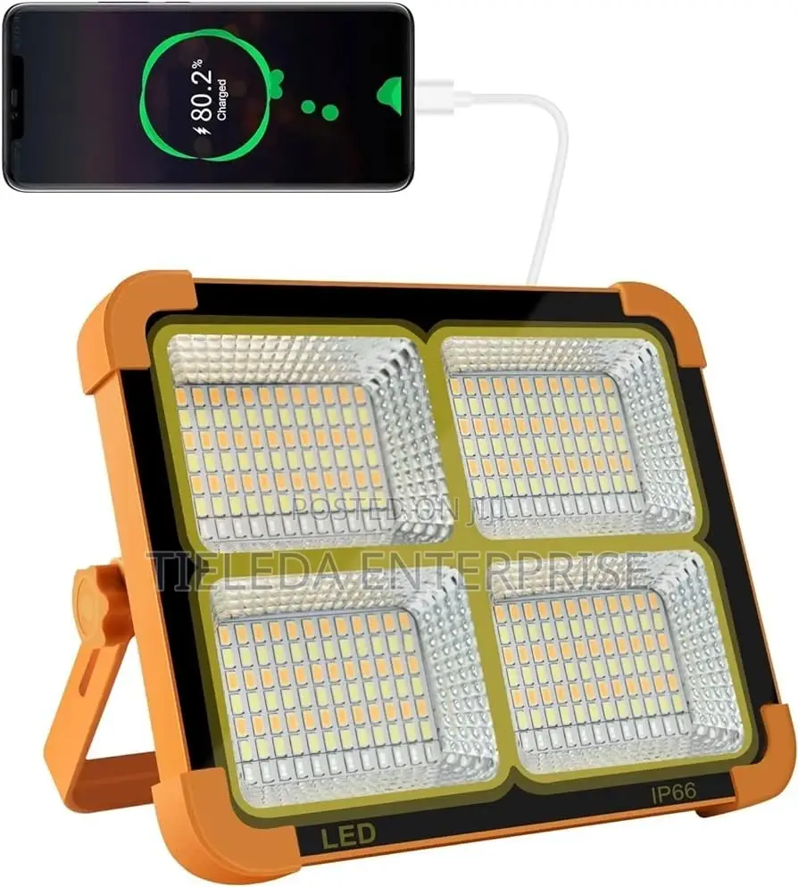 Portable Solar Led Chargeable Flood Light /USB