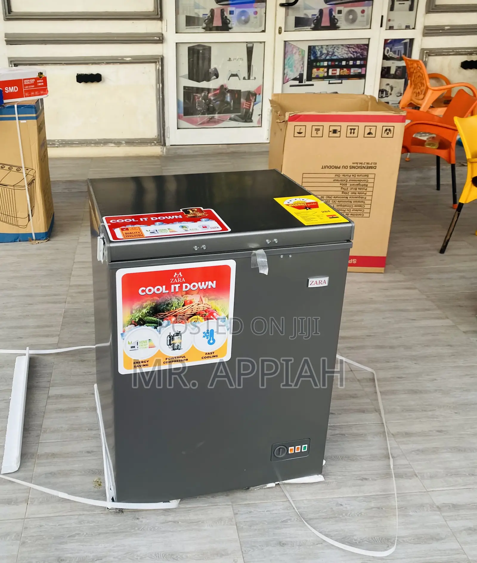 Durable Zara 200 Single Door Electric Freezer(Gray).
