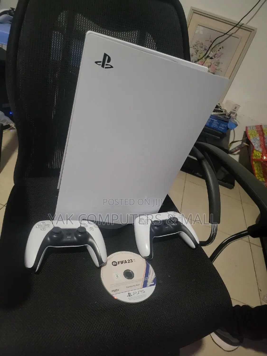 Ps5 With 2 Controllers and Fifa 23 Cd