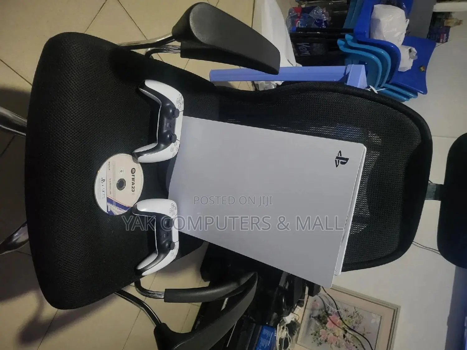 Ps5 With 2 Controllers and Fifa 23 Cd