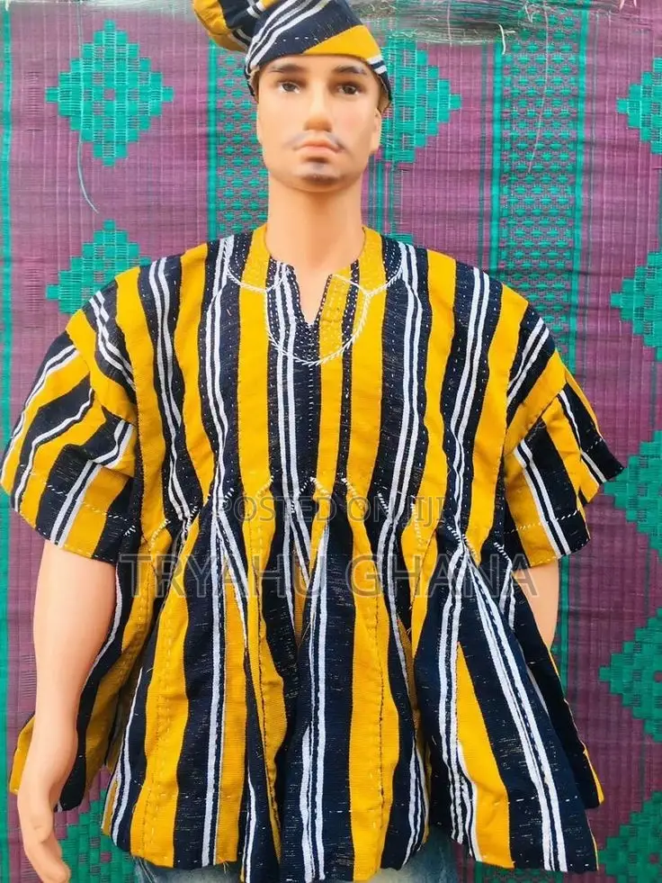 Original Handmade Ghanaian Traditional Fugu, Batakali, Smock