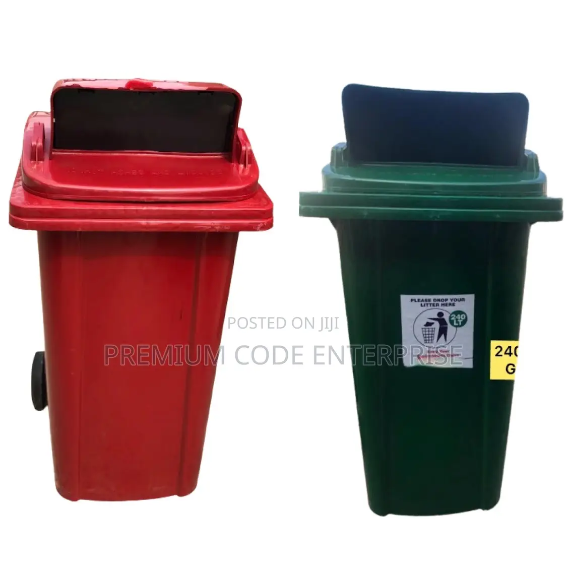240 Liter Dustbin, Push Top