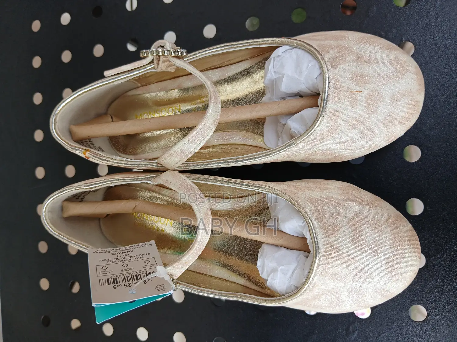 Moonsoon Offwhite Dusty Pink Ballet Shoe for Kids