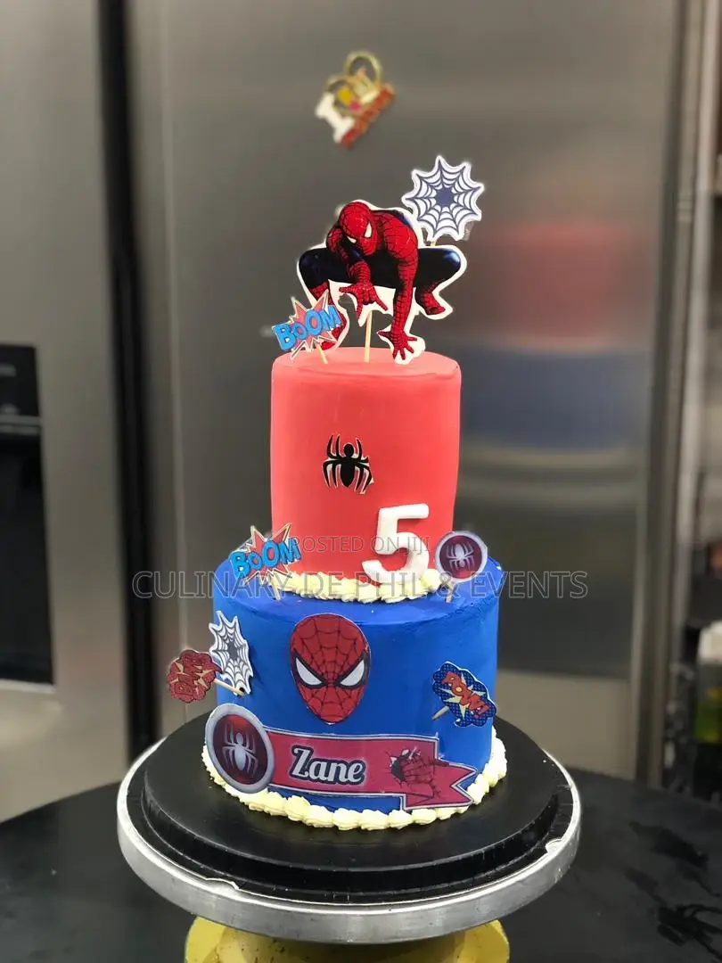2tier Spiderman and Cake
