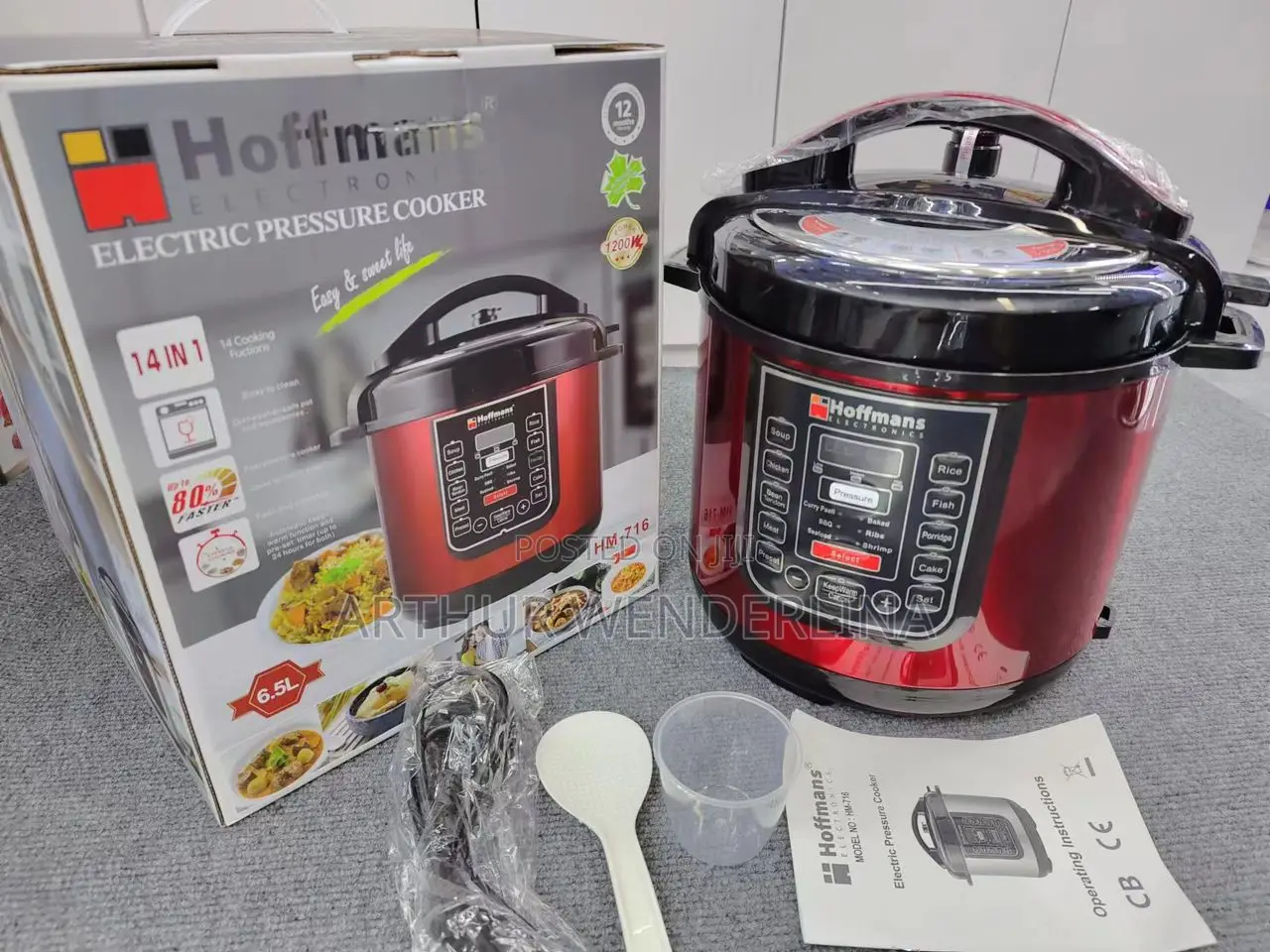 1200watts 6.5ltrs Hoffman Pressure Cooker