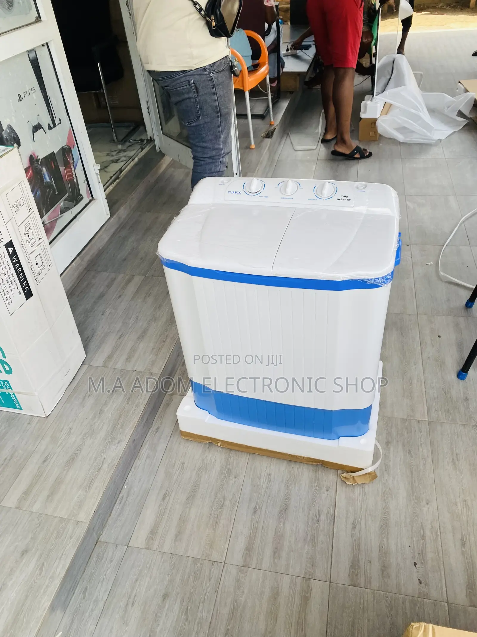 Electric Nasco 7kg Top Load Washing Machine + Spin/Dry.