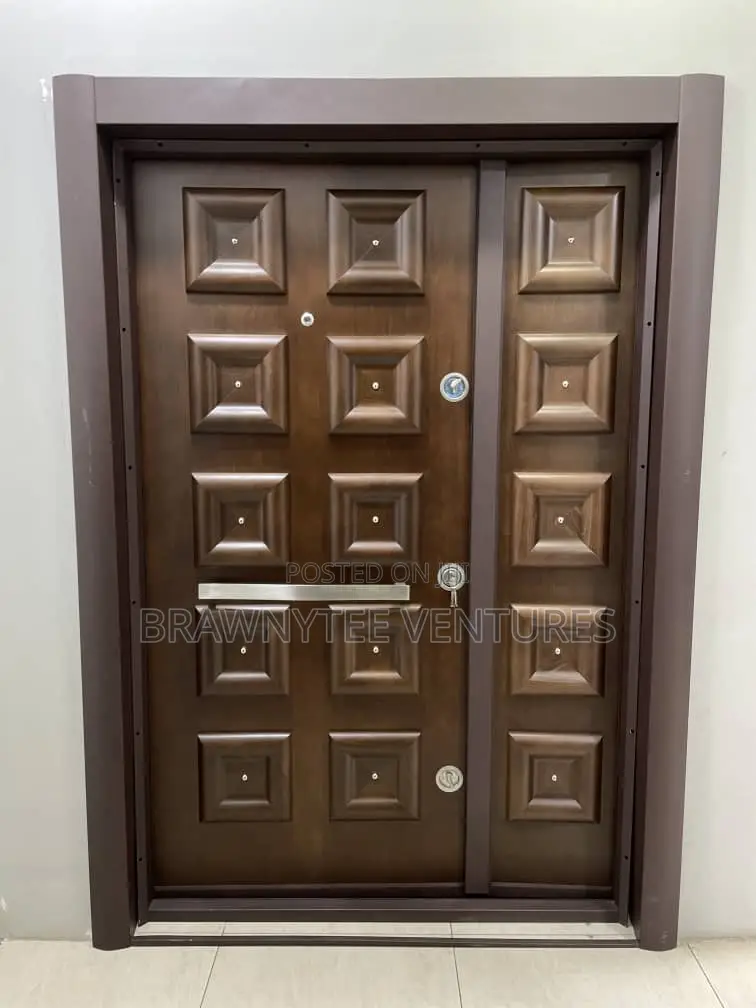 Brawnytee Luxury Kabartma Wooden Security Guard Doors