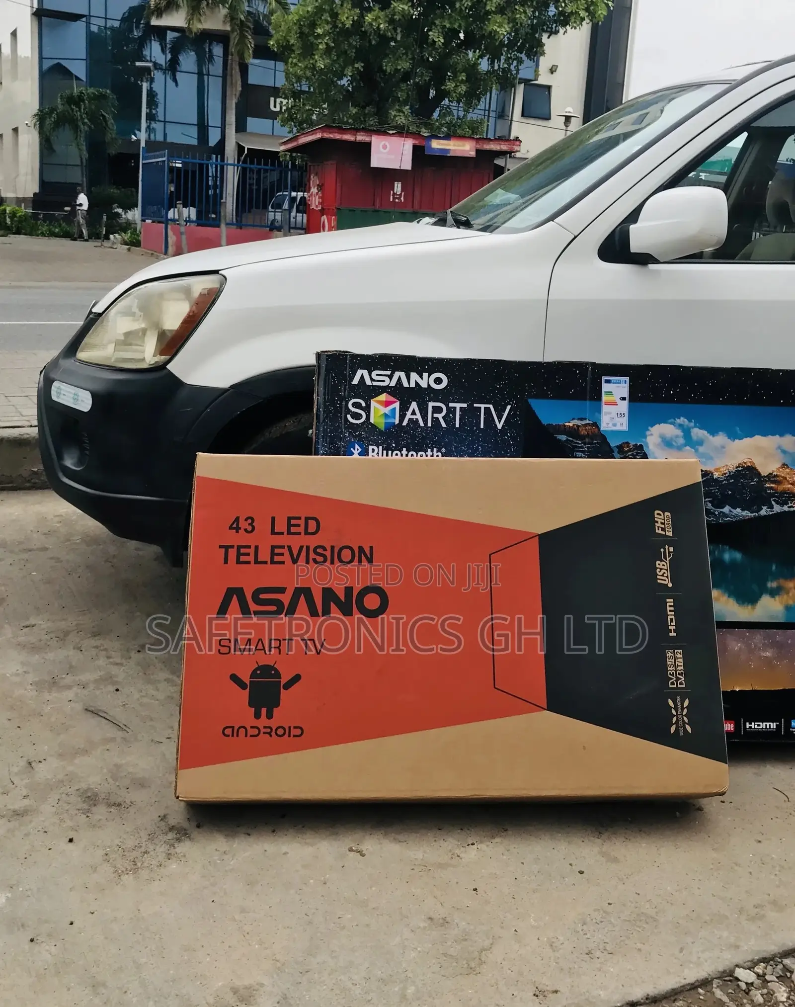 Digital Satellite Asano 43 Inches Glossy Led Black Tv
