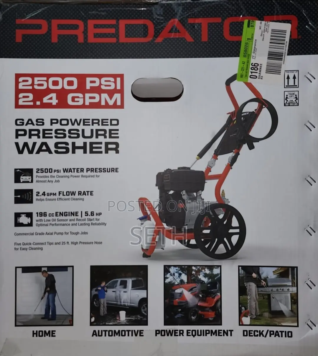 Predator Gas Powered Pressure Washer