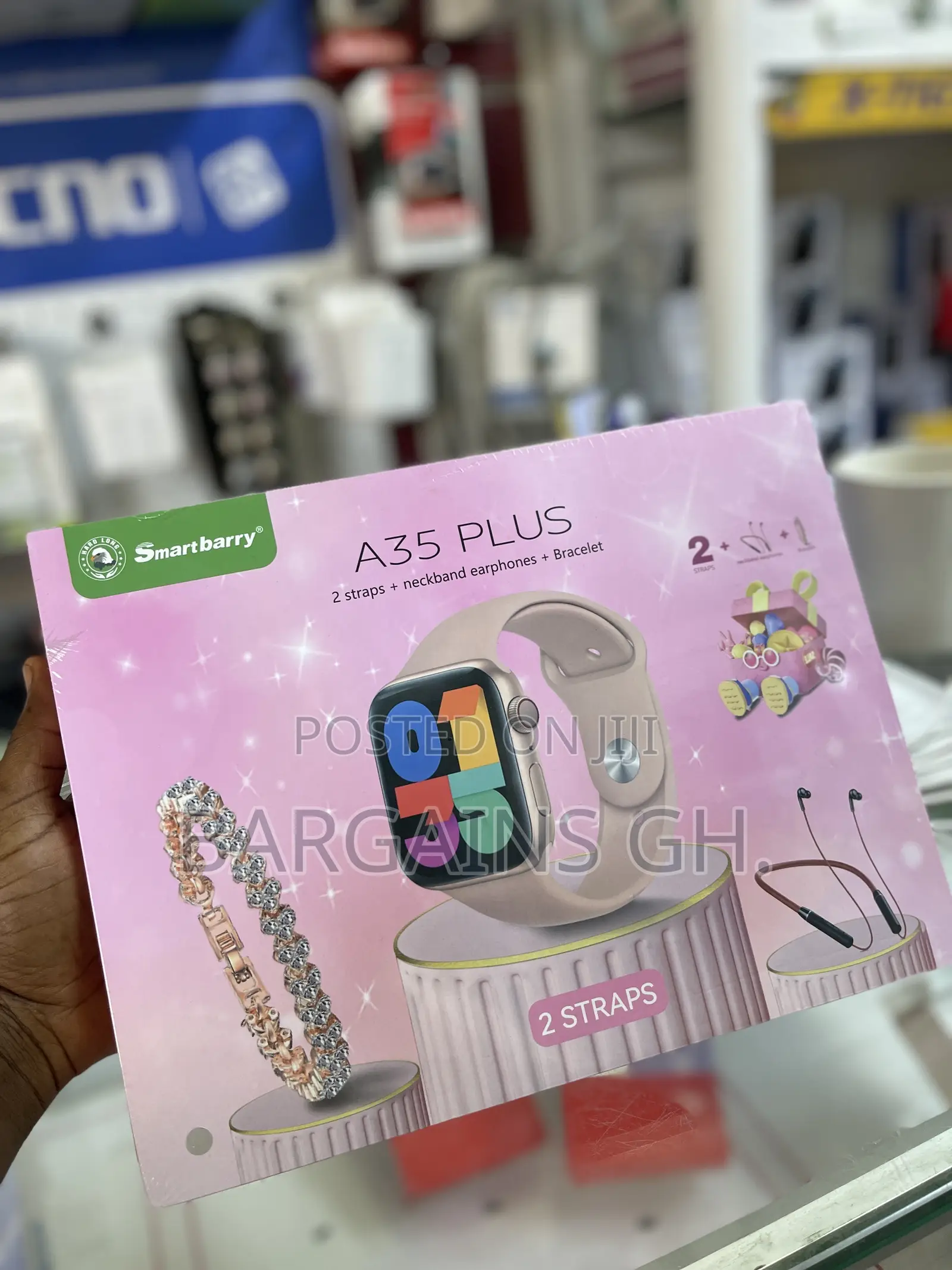 A35 Plus Smartwatch + Neckband Earbud Bracelet (Val’S Day Promo)