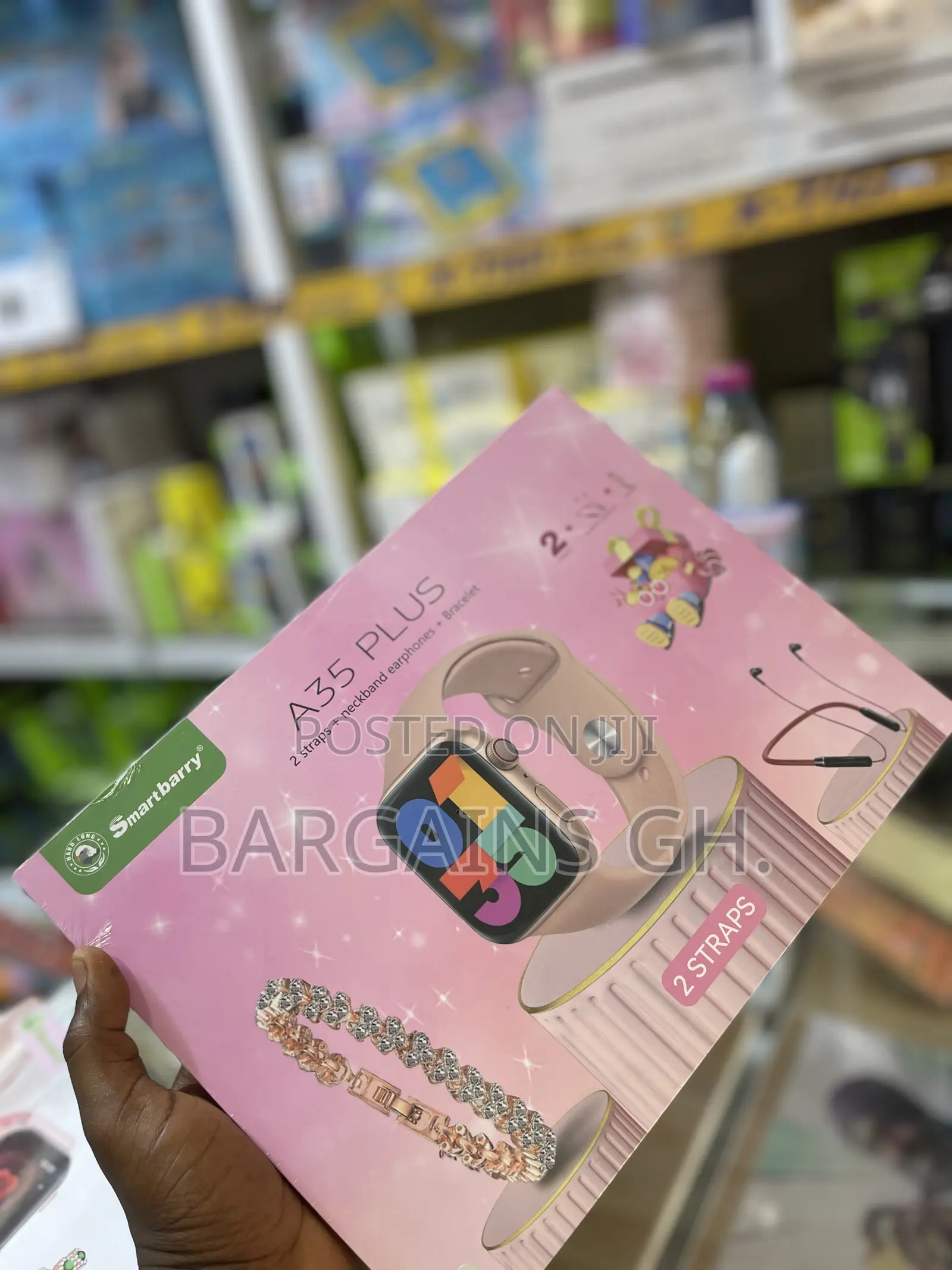 A35 Plus Smartwatch + Neckband Earbud Bracelet (Val’S Day Promo)