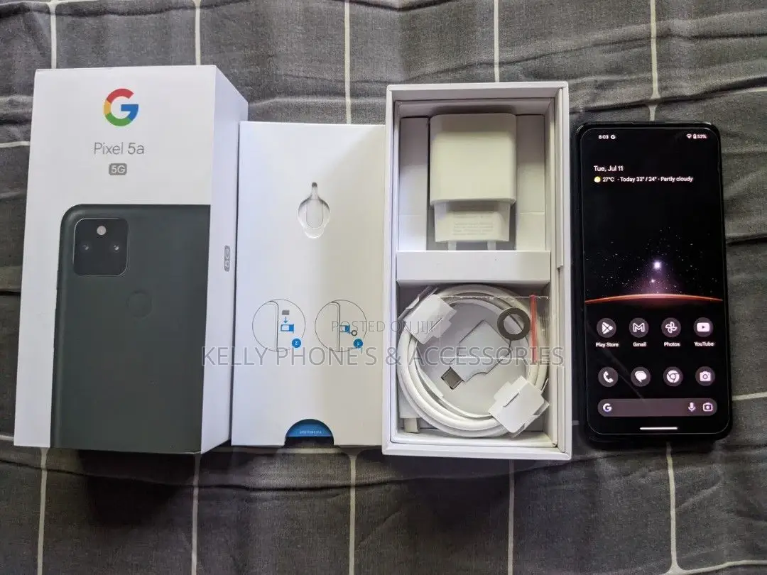 New Google Pixel 5a 5G 128 GB Black