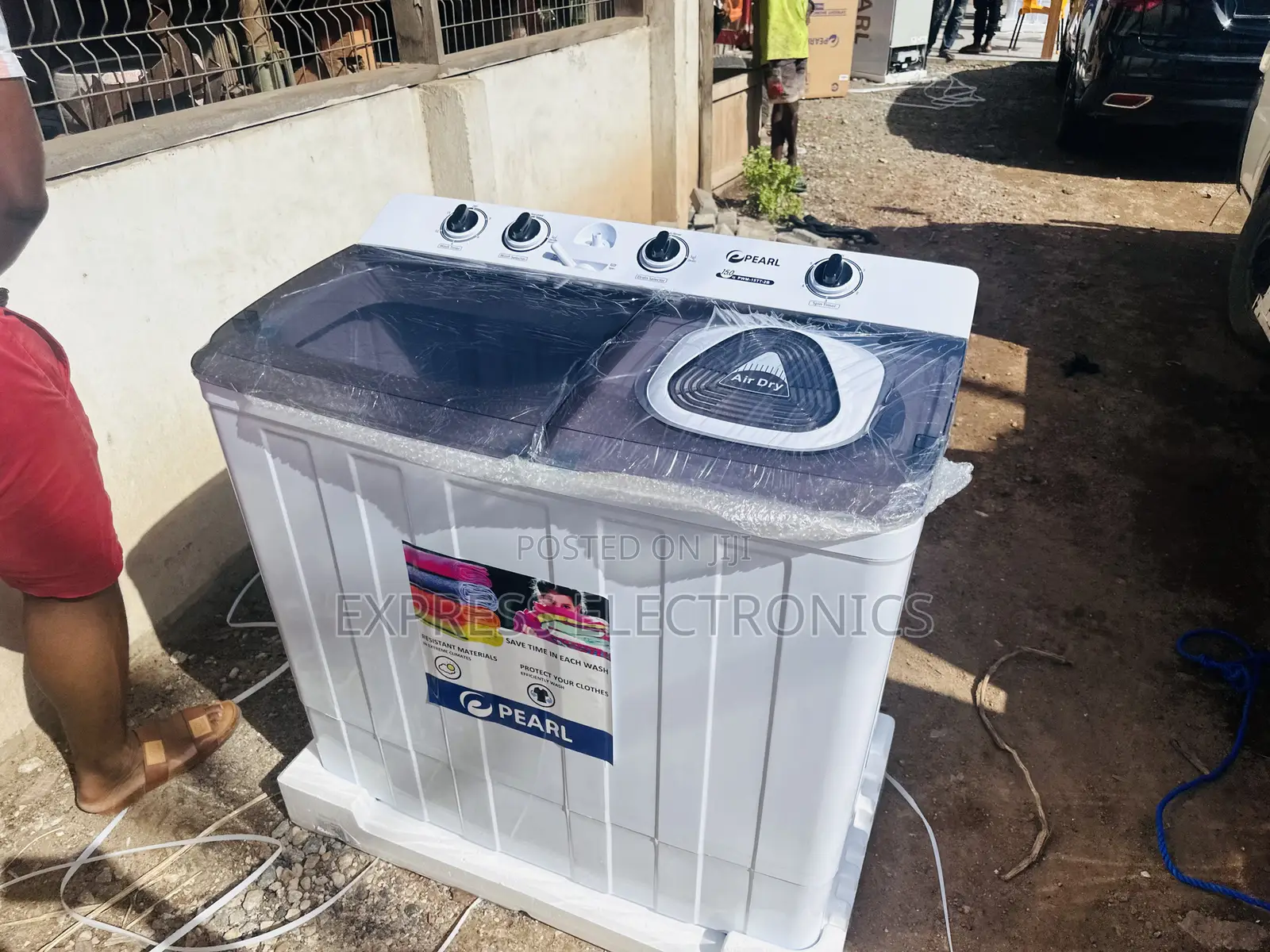 Transparent Lid Washing Machine 15kg Topload Pearl