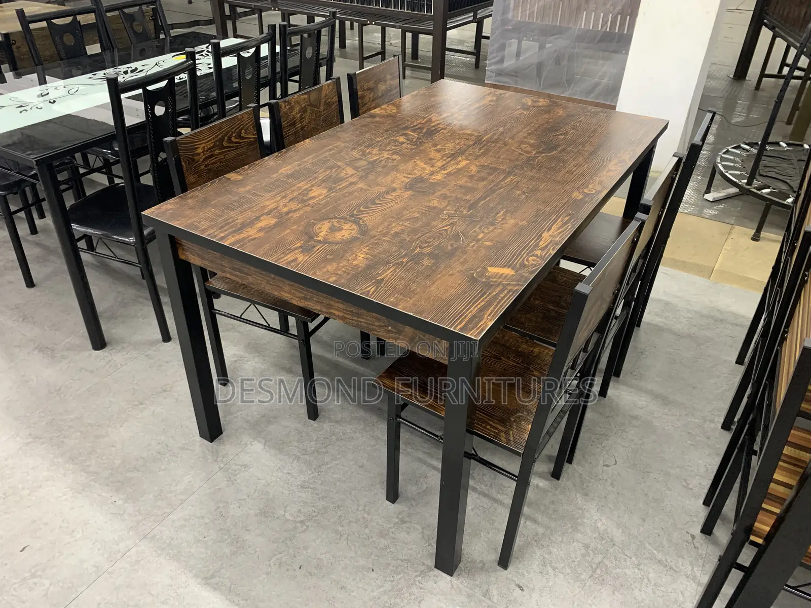 Wood Dining Table With 6 Chairs