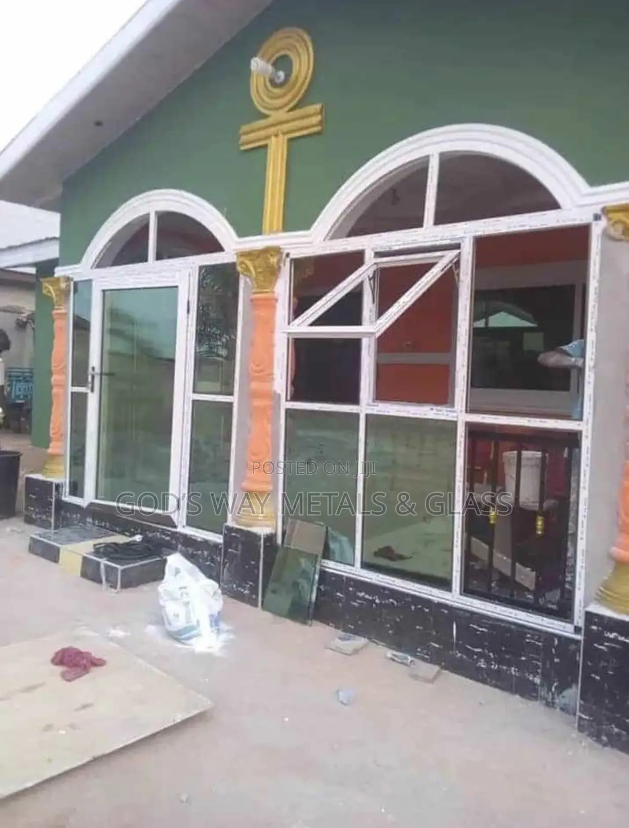 Shop Front Glass Doors.