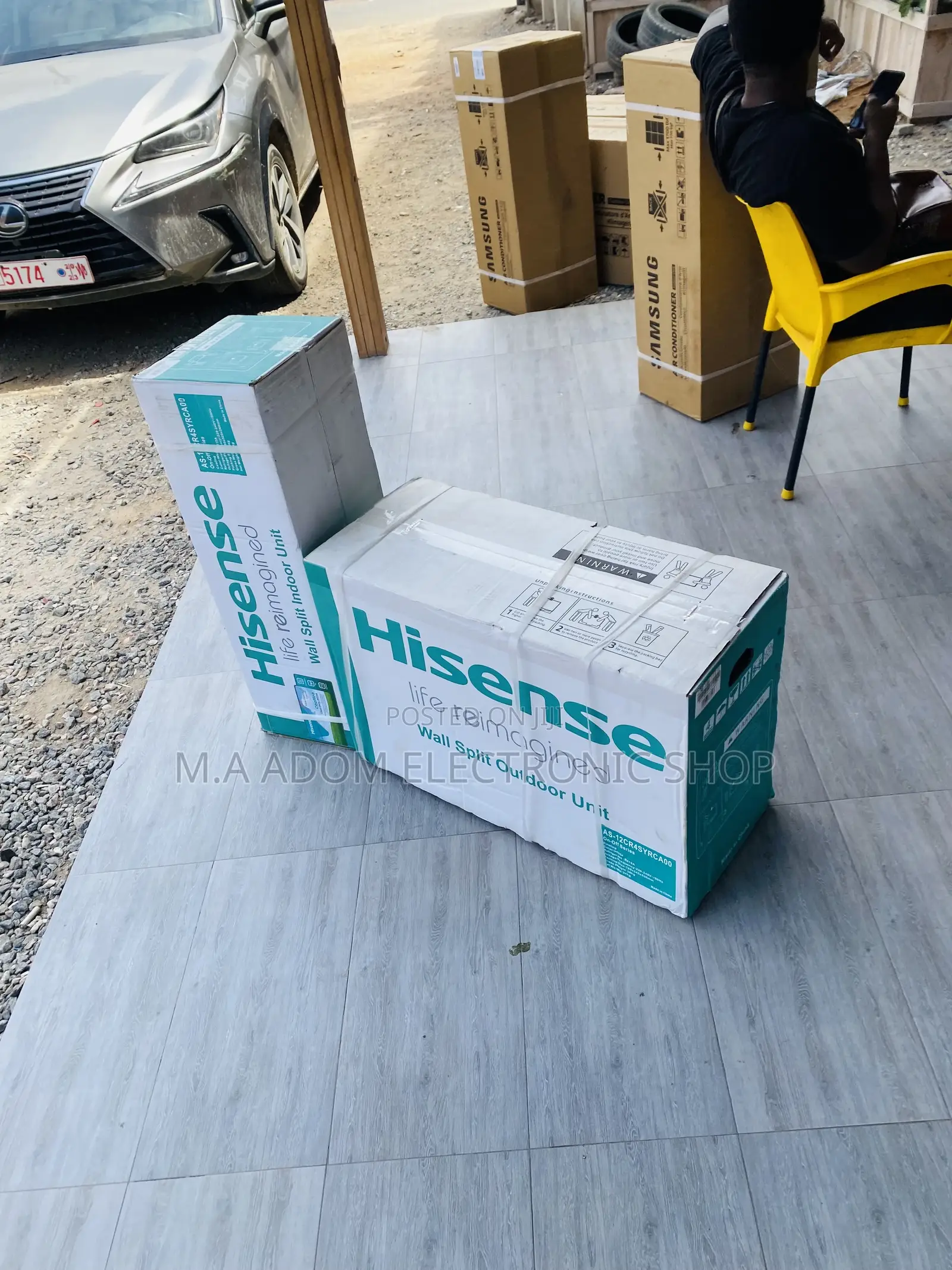 Sealed in Box Hisence 2.0hp Split Type Air Conditioner.