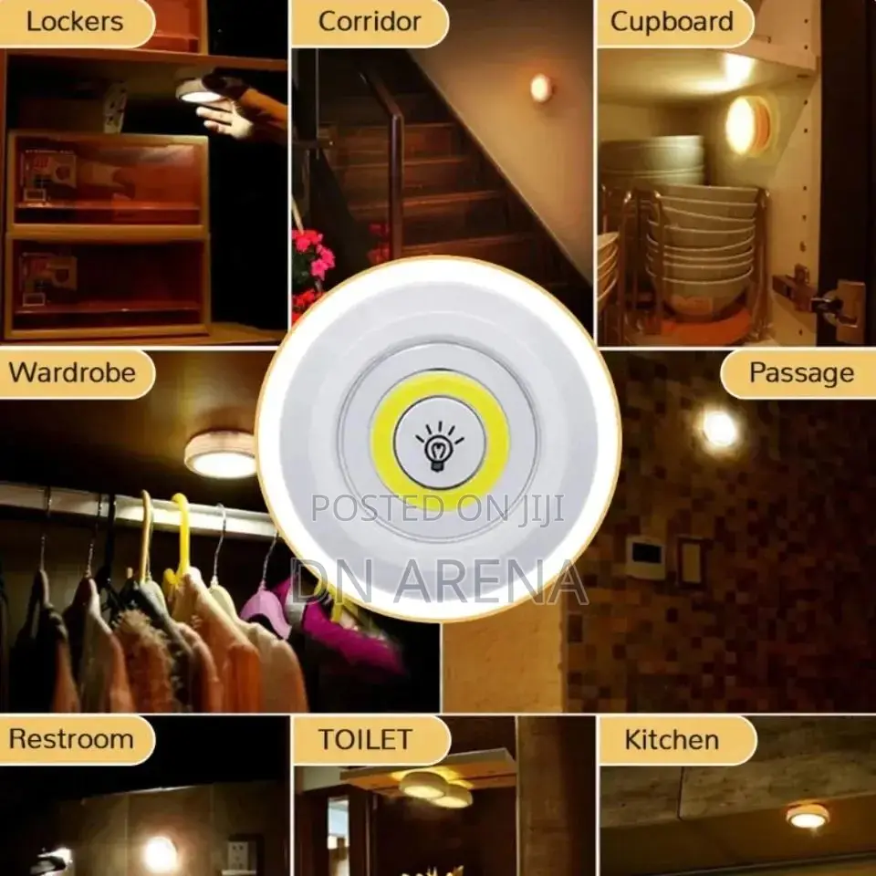 3w Dimmable Light 6pcs With Remote Control Battery Powered
