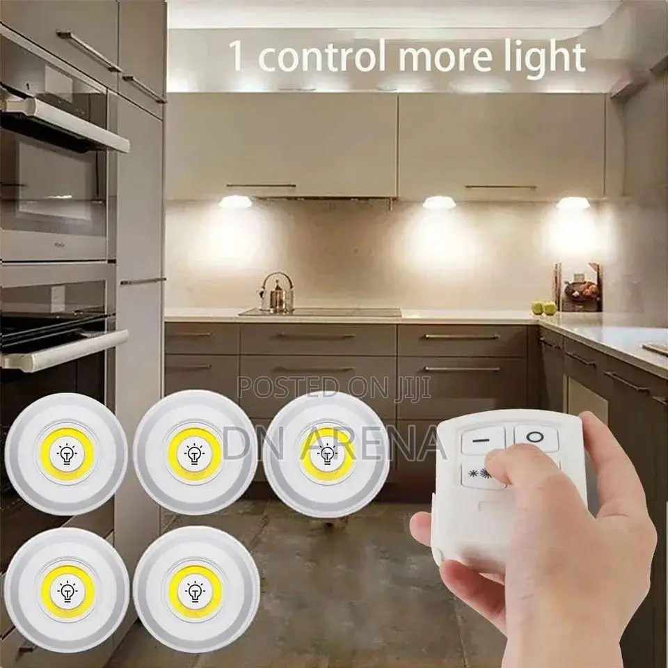 3w Dimmable Light 6pcs With Remote Control Battery Powered