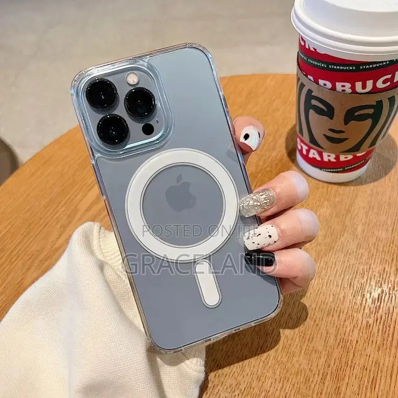 Wireless Charging Magsafe Transparent Phone Case 15 Pro Max