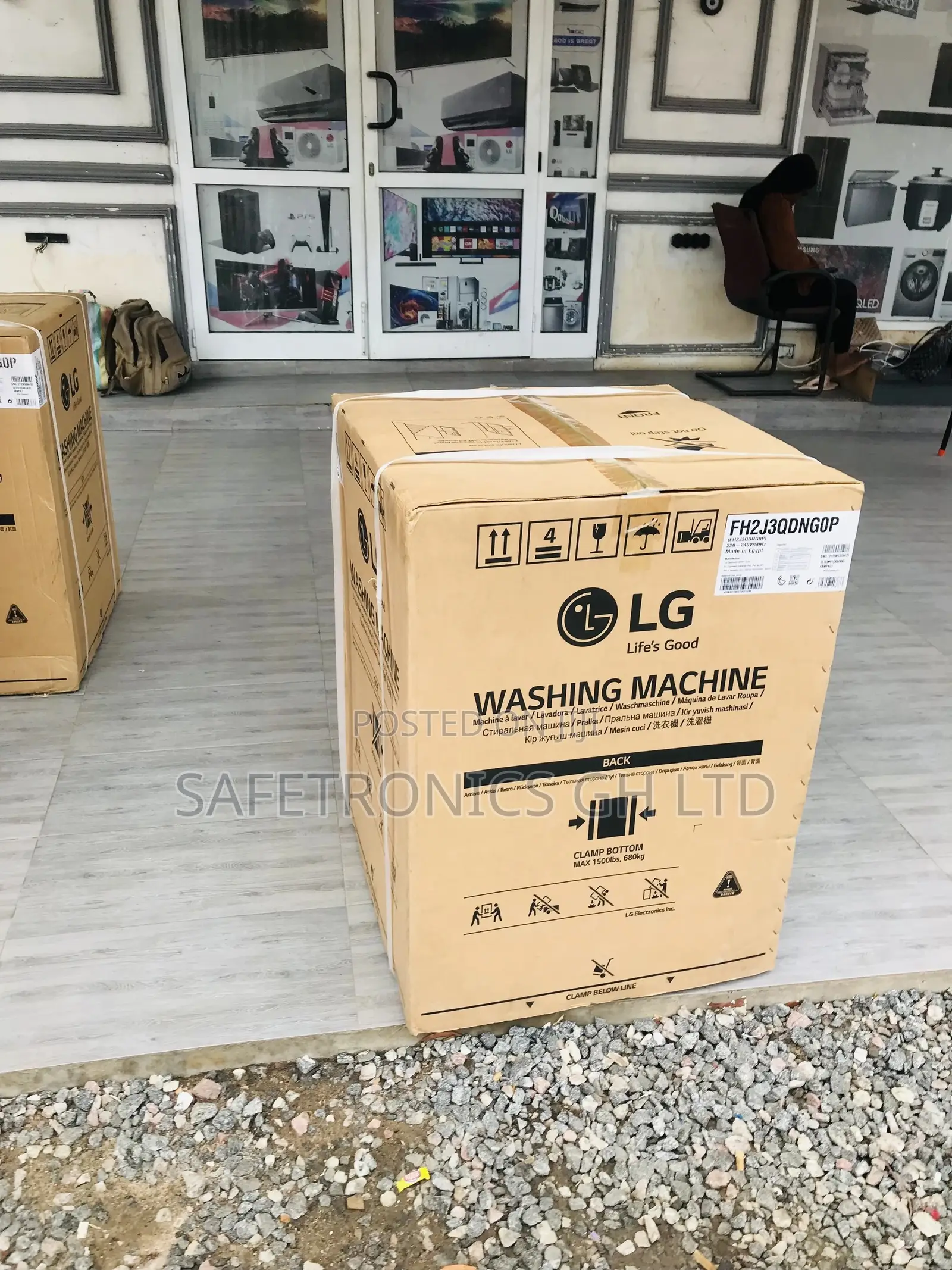 Durable LG FH2J3QDNG0P 7kg Frontload Washingmachine
