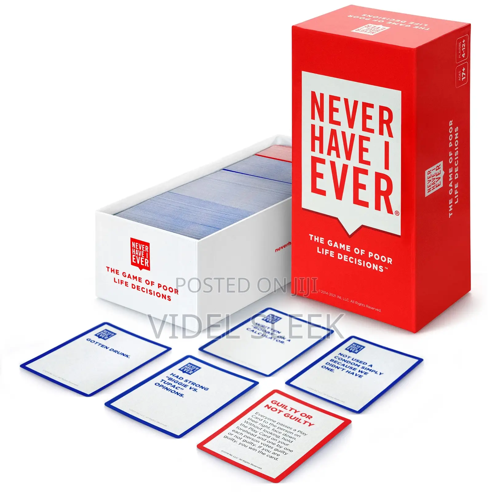 Never Have I Ever Game Card