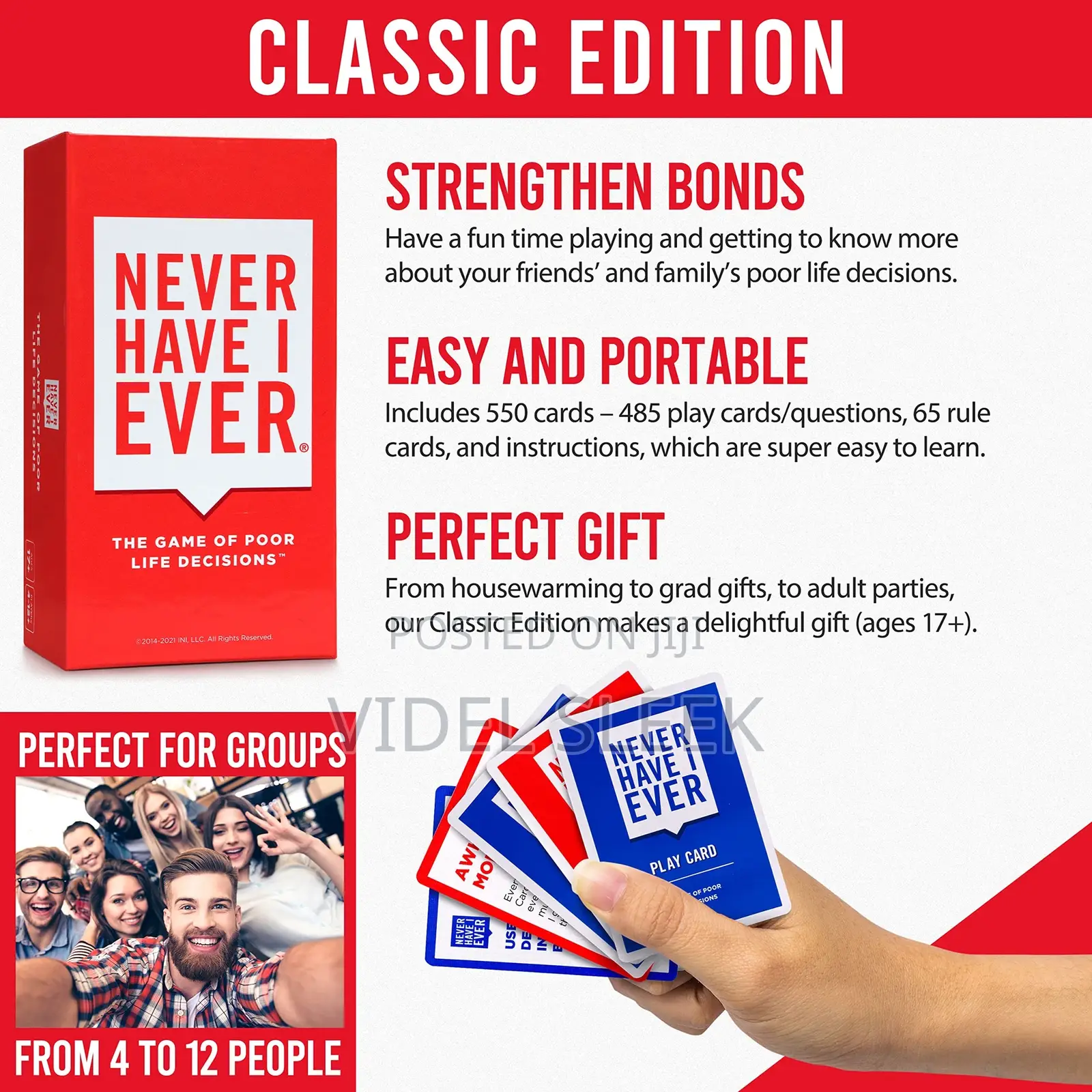 Never Have I Ever Game Card