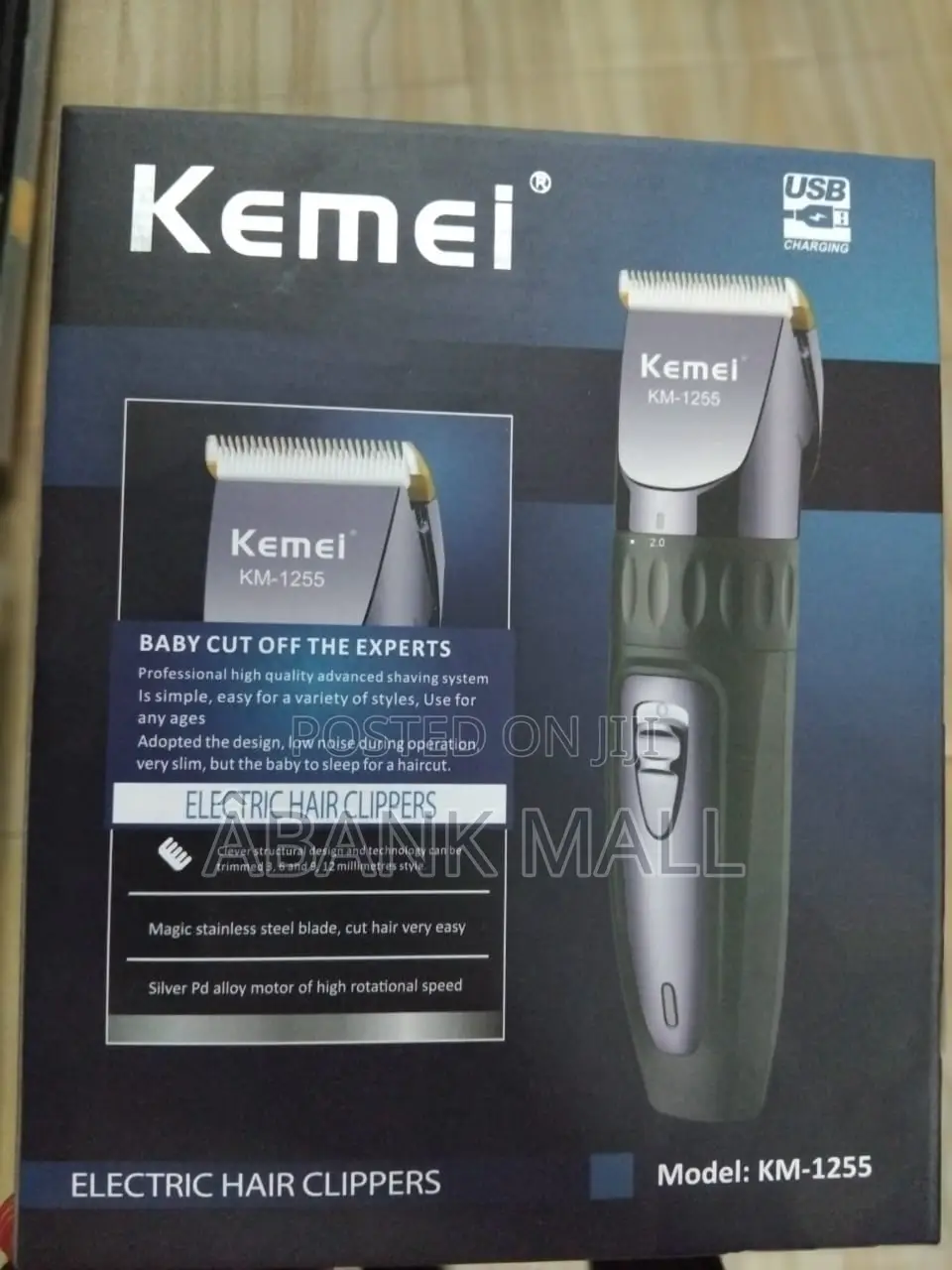 Electronic Hair Clipper (KM1255)