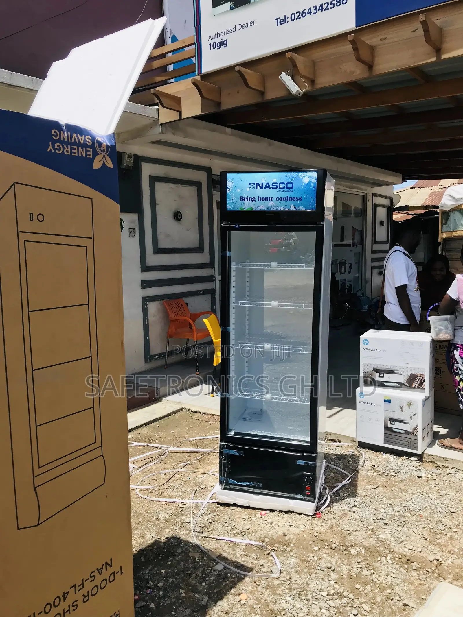 Boxed Glass Display Nasco Nasfl400-1dr Singledoor Fridge
