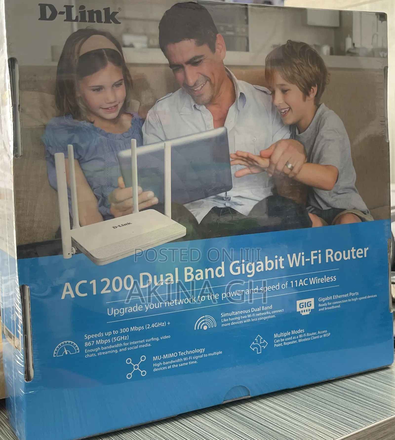 Dlink Ac1200 Dual-Band Gigabit Router Dir-825m