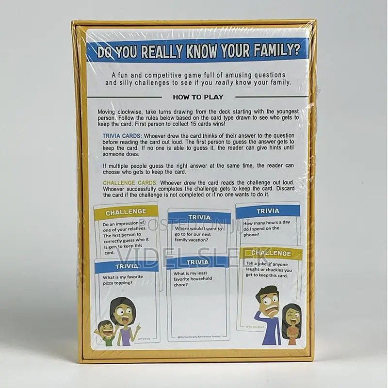 Do You Really Know Your Family Card Game