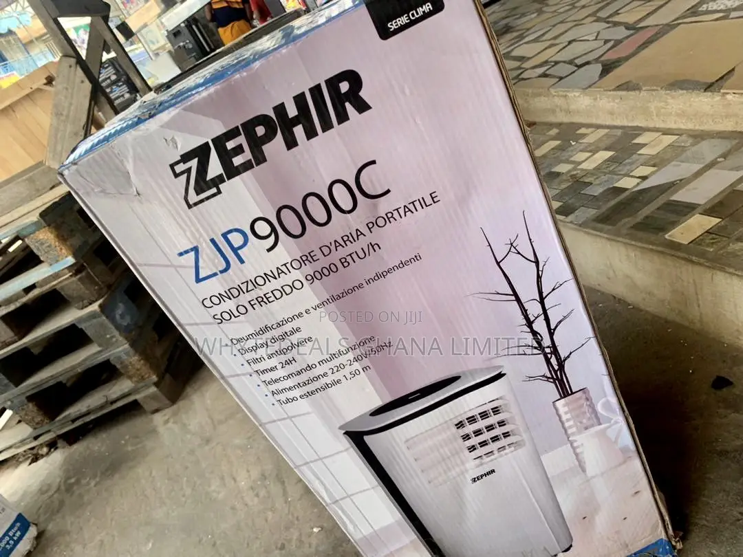 9000btu Zephir Mobile Air-Conditioner W/Wi-Fi +Voice Control