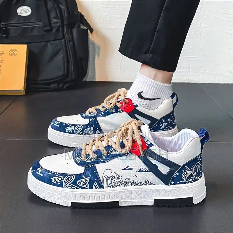 Men's Breathable Canvas Shoes for Male Students Style Trendy