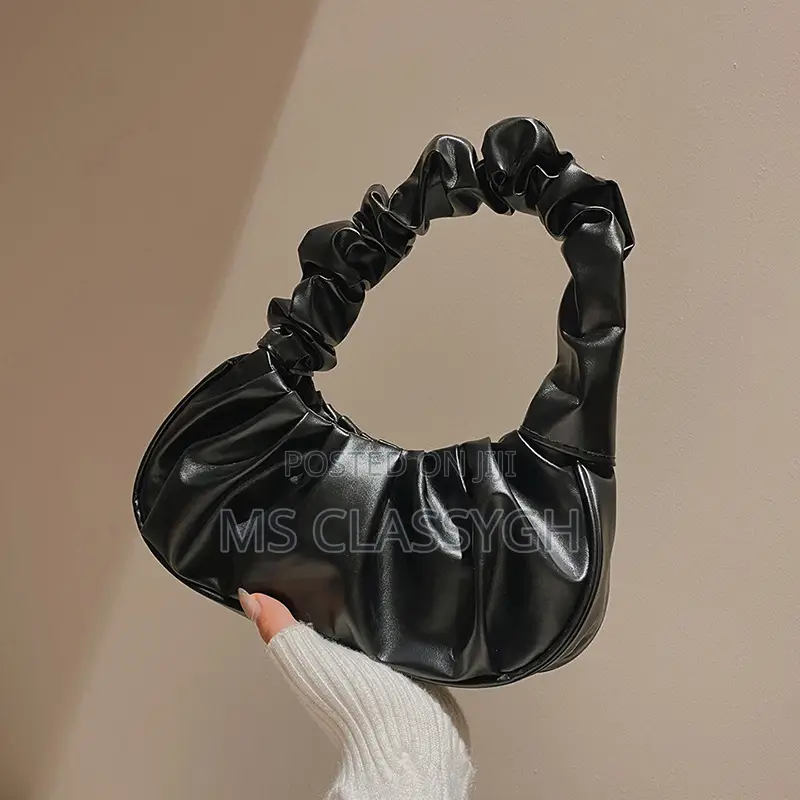 Solid Colors Cloud Pleated Bag Simple Women's Armpit Bag