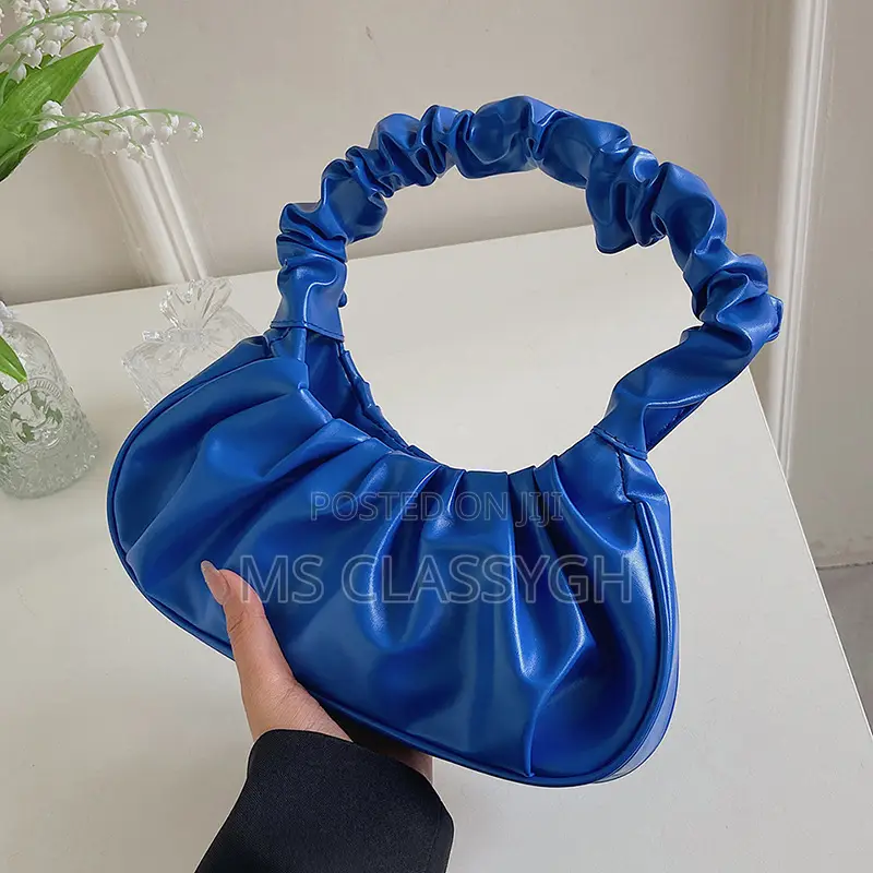 Solid Colors Cloud Pleated Bag Simple Women's Armpit Bag