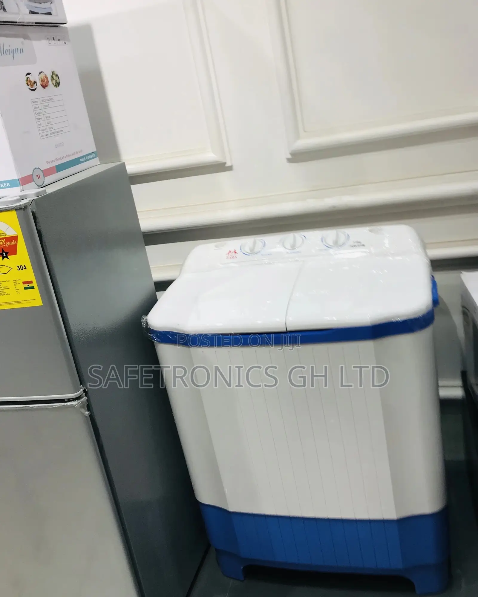 7kg Topload Semiautomatic Zara White/Blue Washingmachine