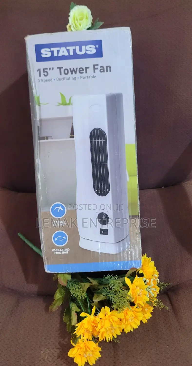 15-Inch Status Potable Tower Fan