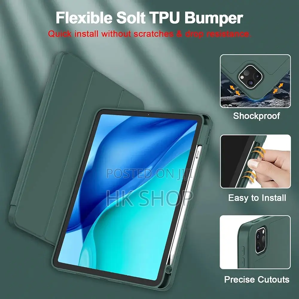 Smart Cover Case for iPad Pro 11 Inch With Pencil Holder