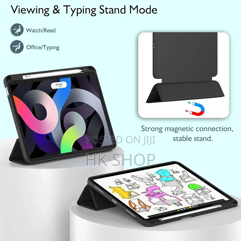 iPad 6th Generation (9.7 Inch) Smart Case With Pencil Holder