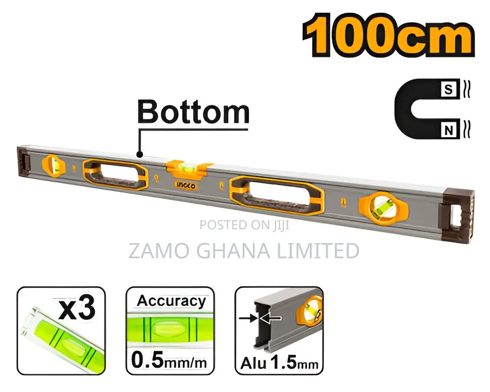 Spirit Level With Powerful Magnets - Hsl38100m