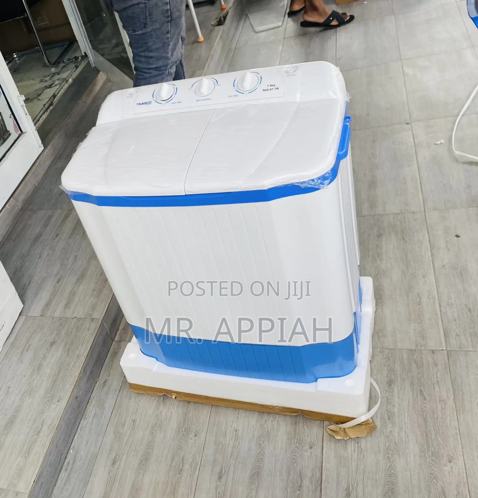 Energy Saving Nasco 7kg Washing Machine + Thick Lid.