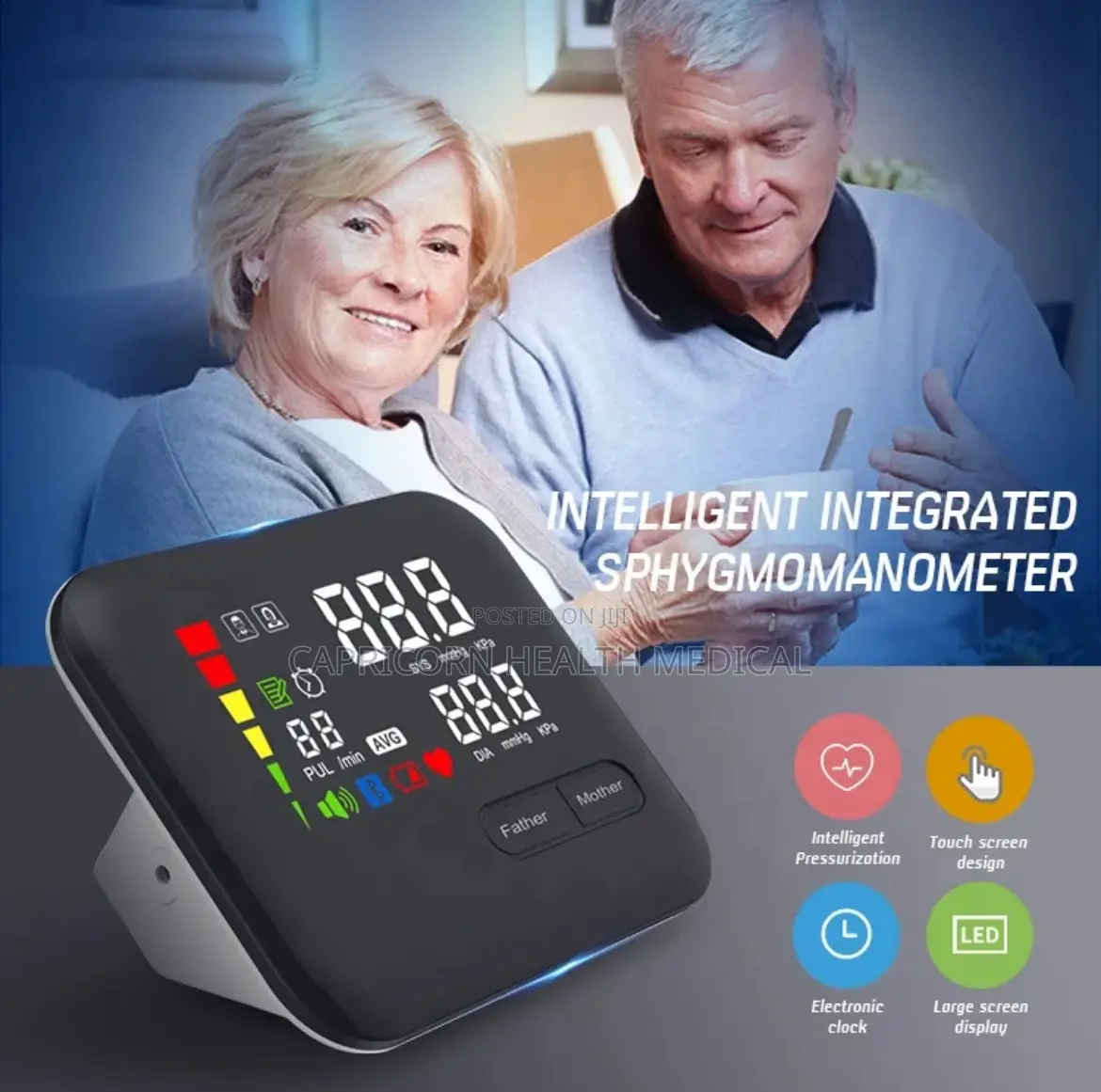 Rechargeable Blood Pressure Bp Monitor Machine